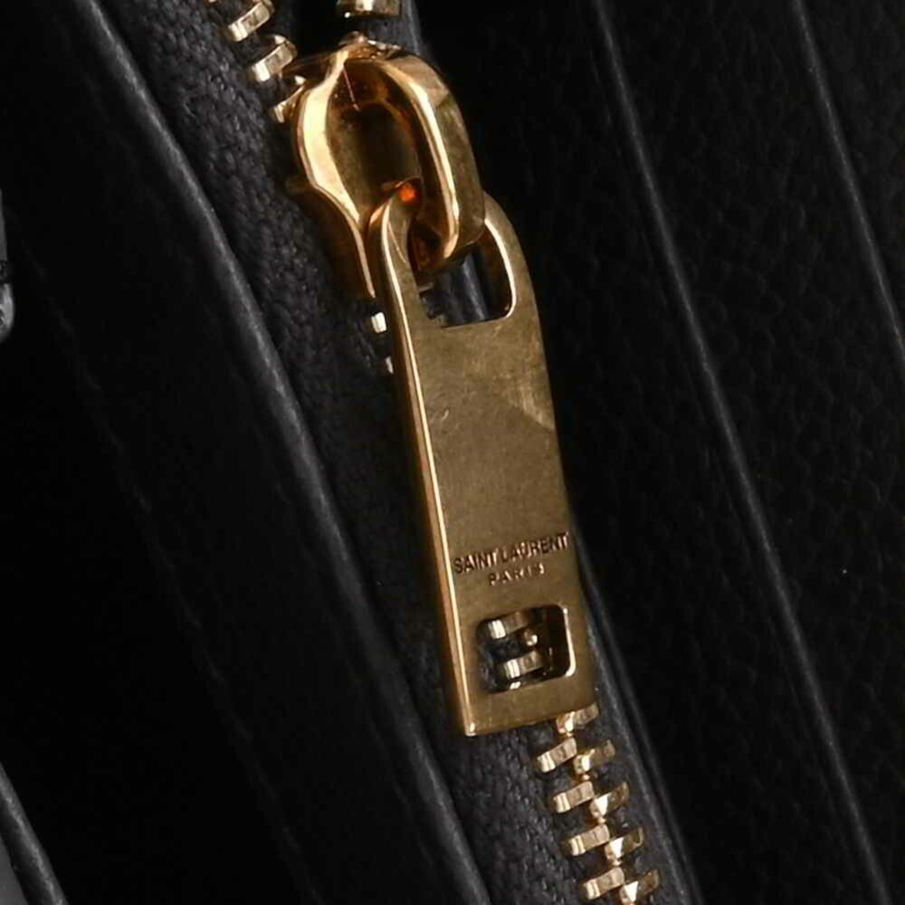 SAINT LAURENT Saint Laurent leather folio long wallet gray ladies - Picture 7 of 10